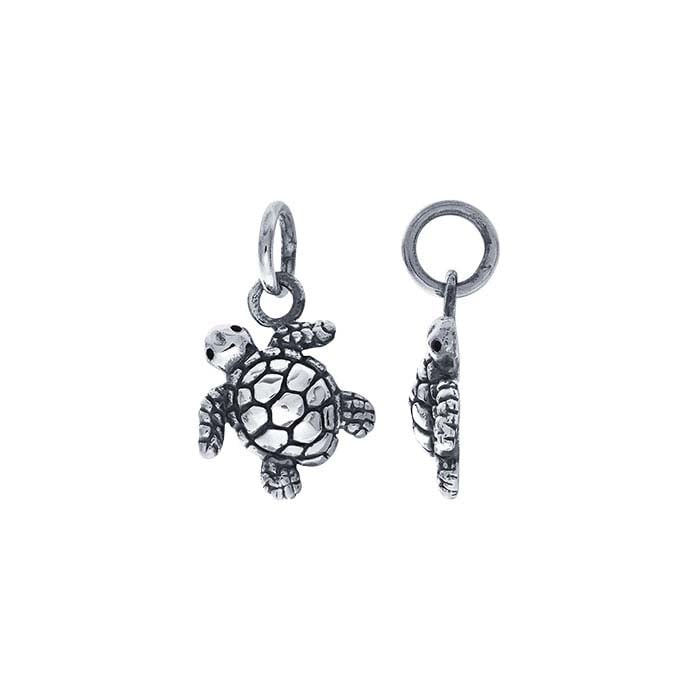 Sterling Silver Baby Sea Turtle Charm