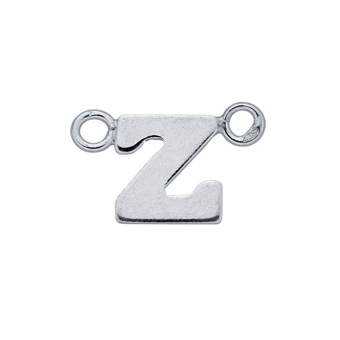 Sterling Silver Alphabet Festoon Pendant, Z