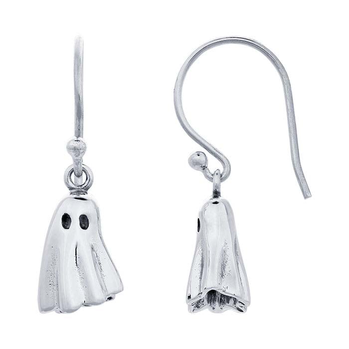 Sterling Silver Ghost Ear Wire Earrings