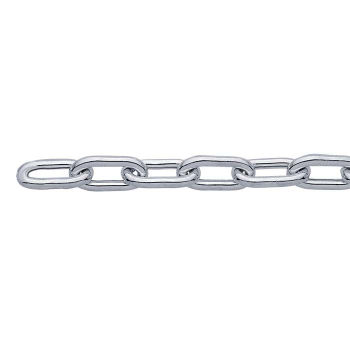 Sterling Silver Elongated Oval Cable Chain