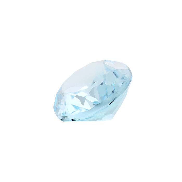 Sky-Blue Topaz Oval Faceted Gemstone