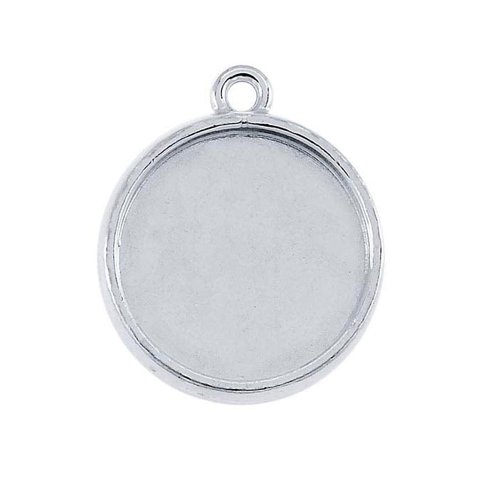 Sterling Silver Round Double-Sided Component Mounting