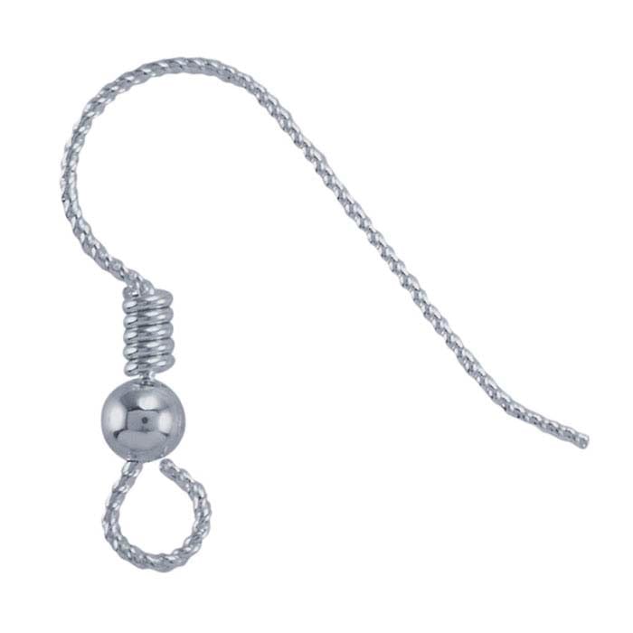 SlipLess™ Ear Wire with Loop, Bead and Coil