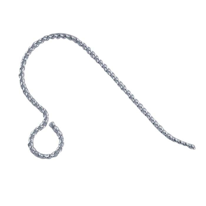 Sterling Silver SlipLess Twist Ear Wire with Loop