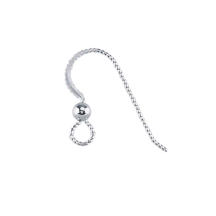 SlipLess™ Ear Wire with Loop and Bead