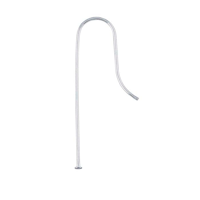 Sterling Silver Ear Wire with Head-Pin End