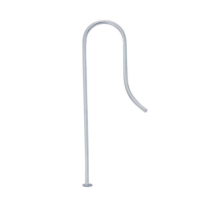 Sterling Silver Ear Wire with Head Pin End