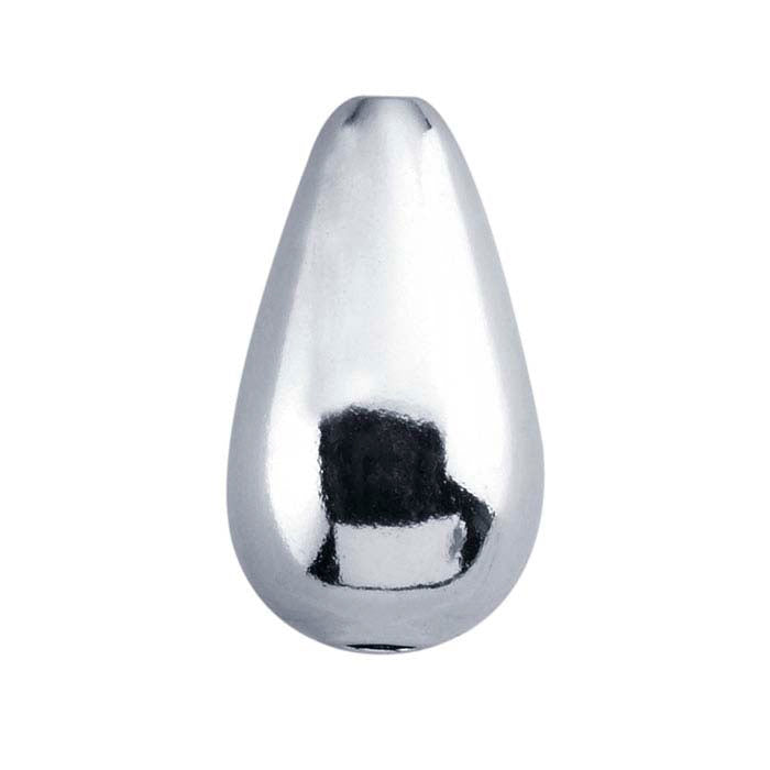 Sterling Silver 8 x Teardrop Seamless Bead