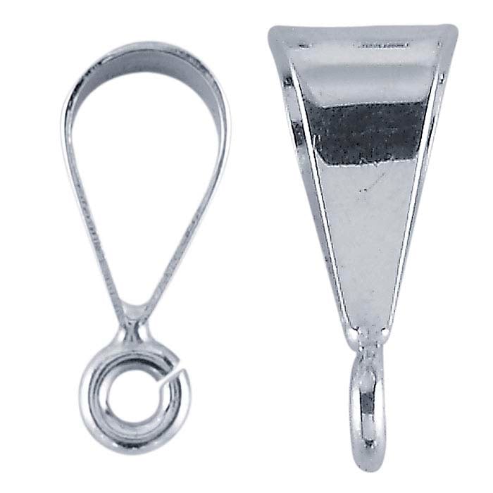 Sterling Silver Pendant Bails with Ring