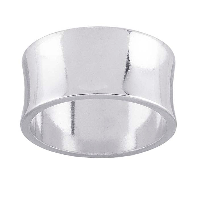 Sterling Silver Concave Band