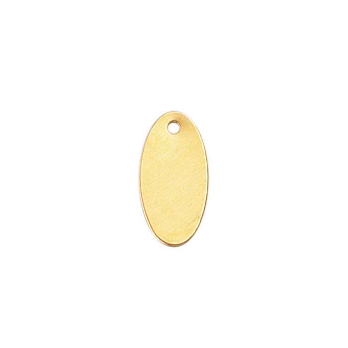 14/20 Yellow Gold-Filled Oval Tag