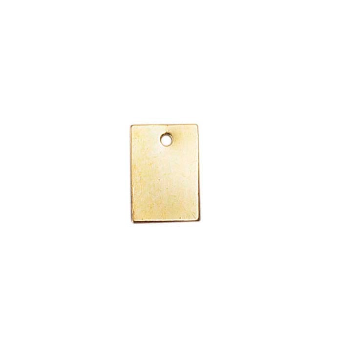 14/20 Yellow Gold-Filled 8.7 x Rectangle Tag, 0.40mm