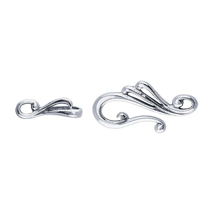Sterling Silver Hook & Eye Clasp