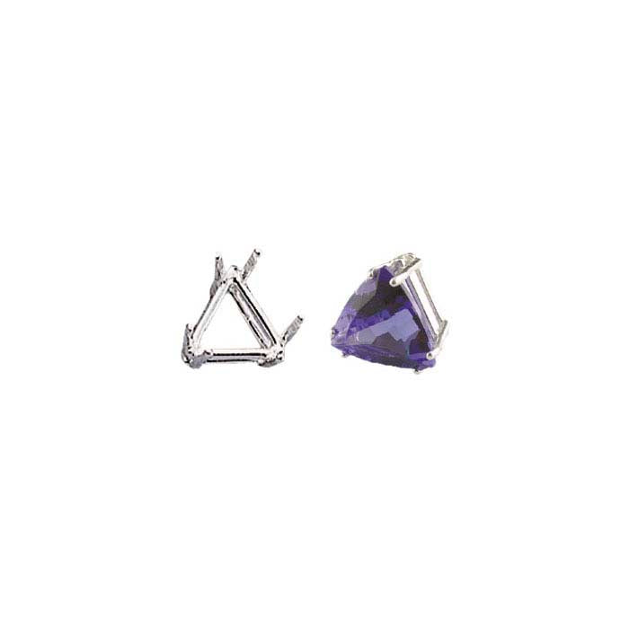 Sterling Silver 5mm Triangle ReadySet™ 6-Prong Setting