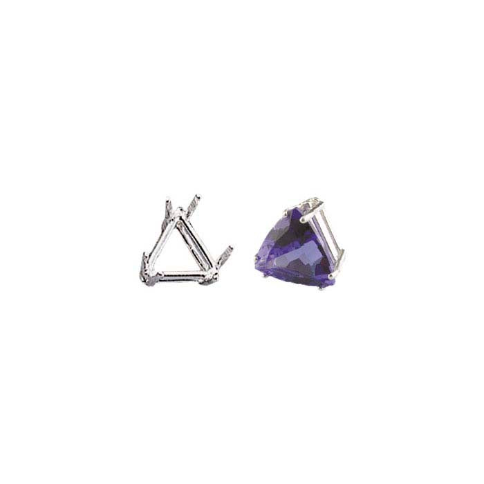Sterling Silver 8mm Triangle ReadySet™ 6-Prong Setting