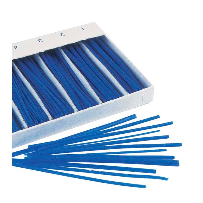 Modeler's Blue Wax Round, Half-Round and Half-Pear Wire Assortment