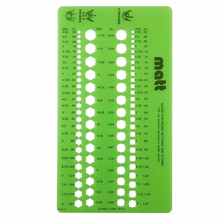 Wax Template for Round Settings