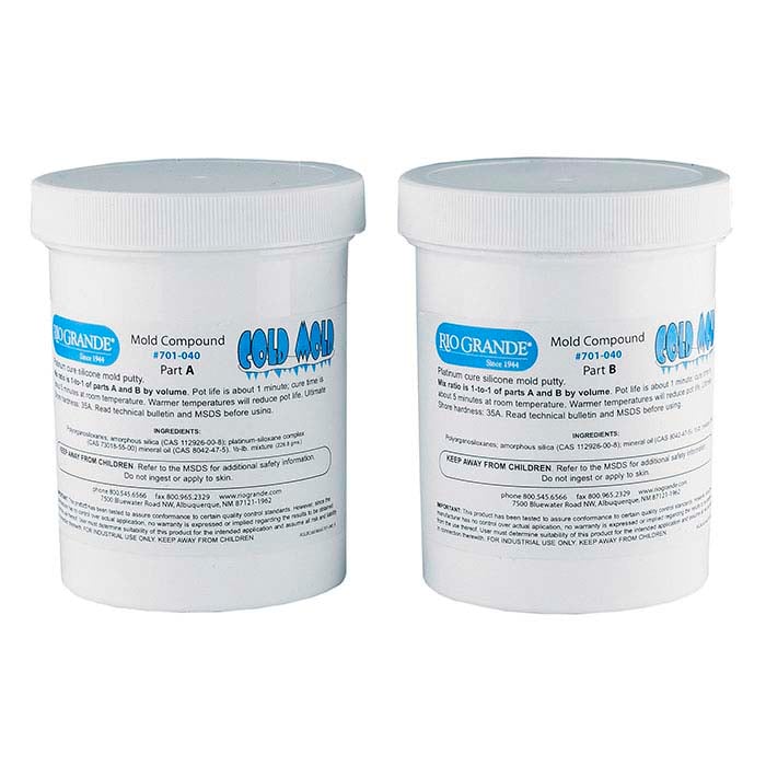 Rio Cold Mold dwuskładnikowy silikonowy związek, 1 lb.
