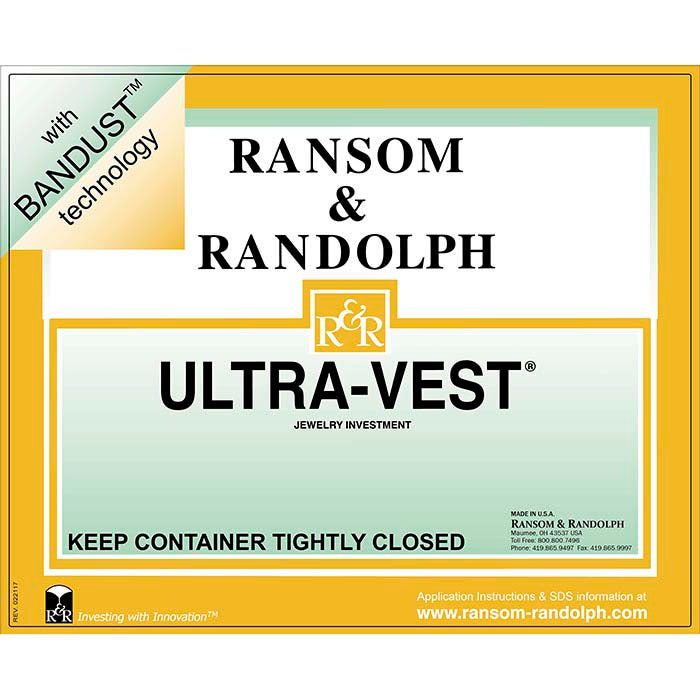 Ransom & Randolph® BANDUST™ Ultra-Vest® Investment, 19.96 kg.