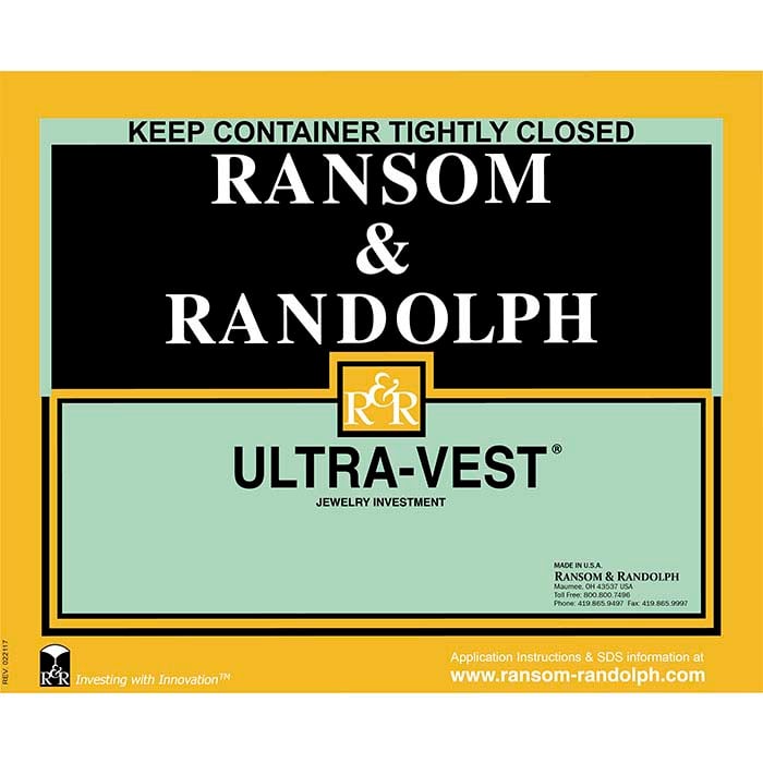 Ransom & Randolph® Ultra-Vest investeringsmateriaal, 19.96 kg.