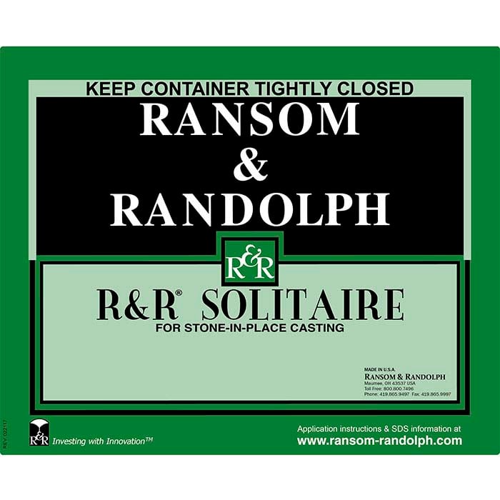 Ransom & Randolph® Inversión para Piedra Solitaria en su Lugar, 19.96 kg.