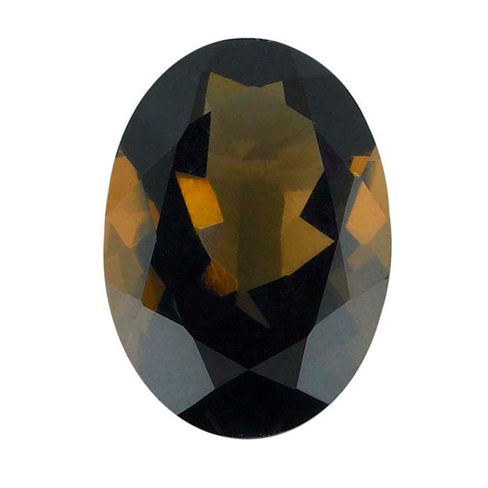 Smoky Quartz Oval Faceted Gemstones, AA-Grade