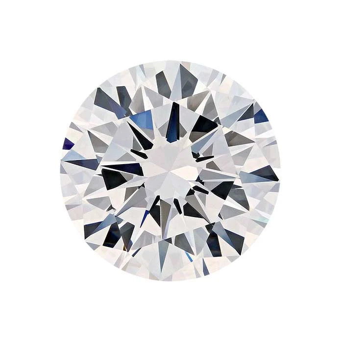 White CZ Round Faceted Gemstone