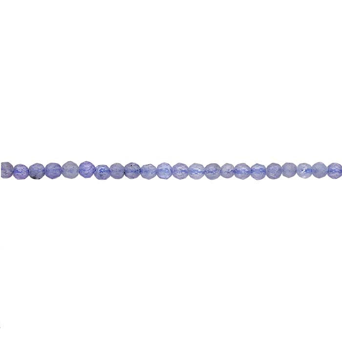 Tanzanite Faceted Round Bead Strand