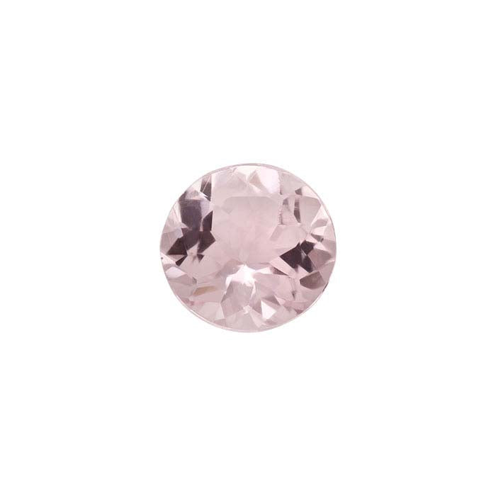 Pink Morganite Round Faceted Gemstone