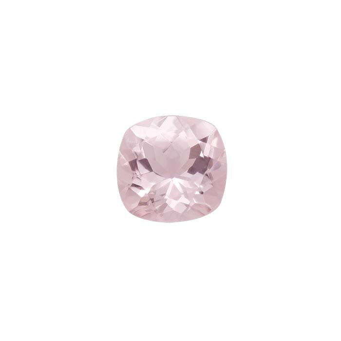 Pink Morganite Cushion Faceted Stone