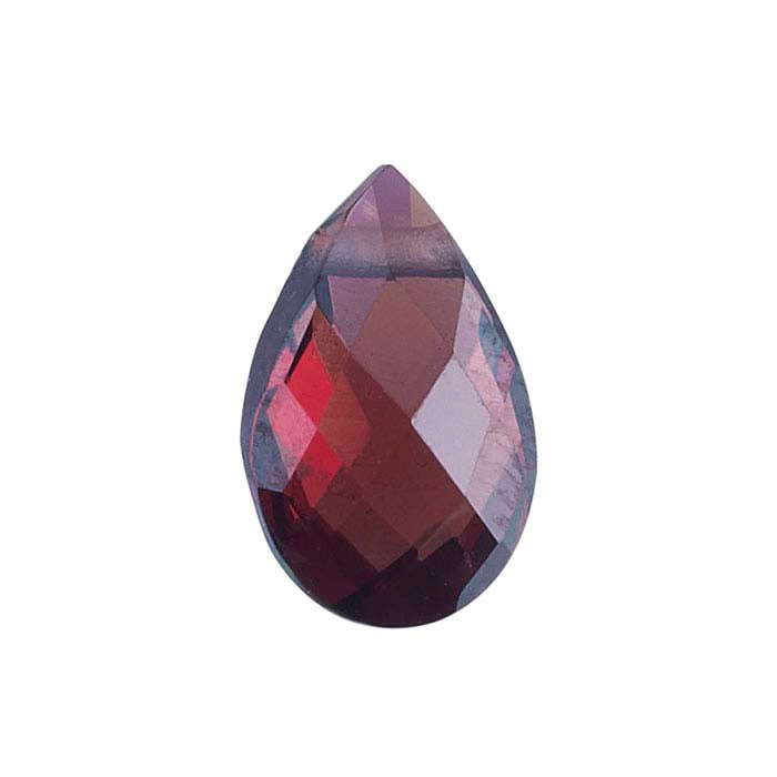 Garnet Pear-Shaped Briolette Bead
