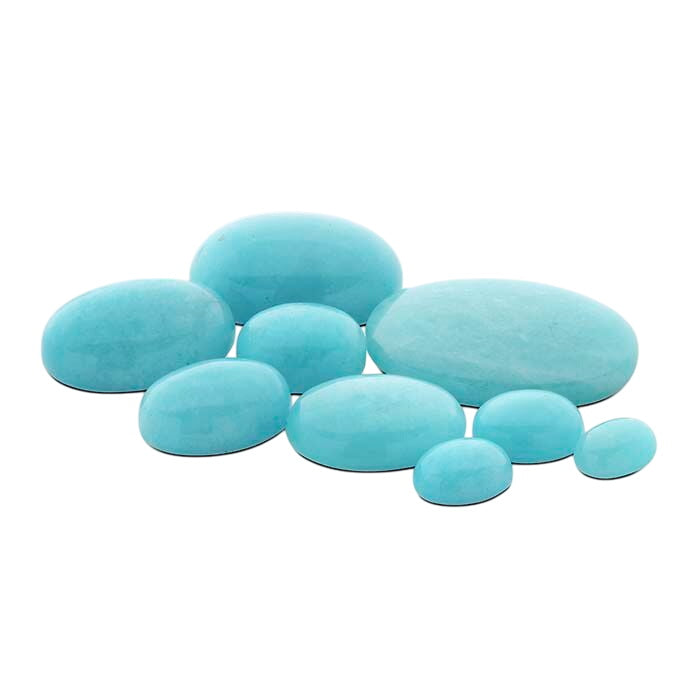 Amazonite Oval Cabochons, AA-Grade