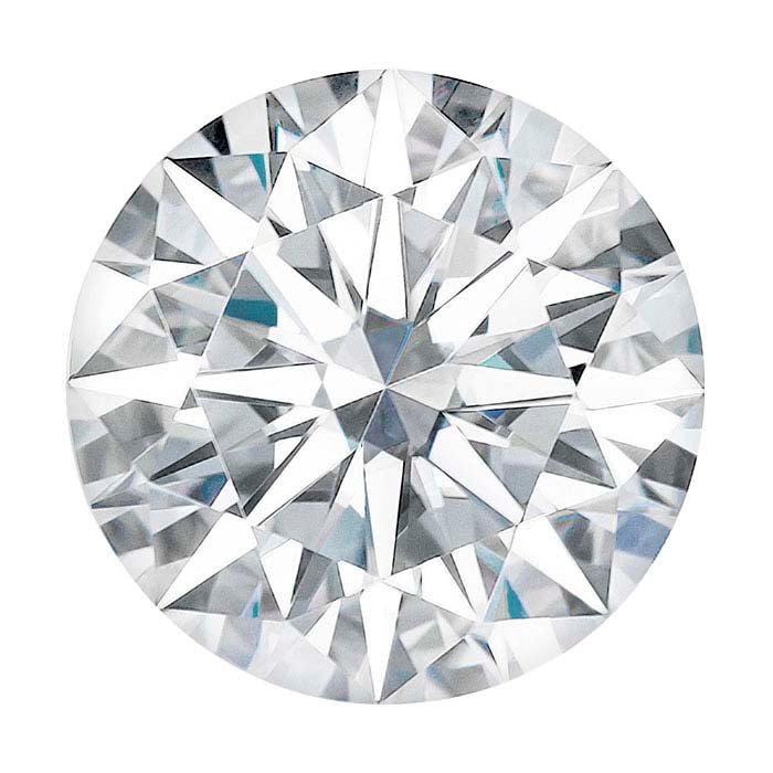 Charles & Colvard® Forever One™ Moissanite Round Faceted Gemstone, Colorless