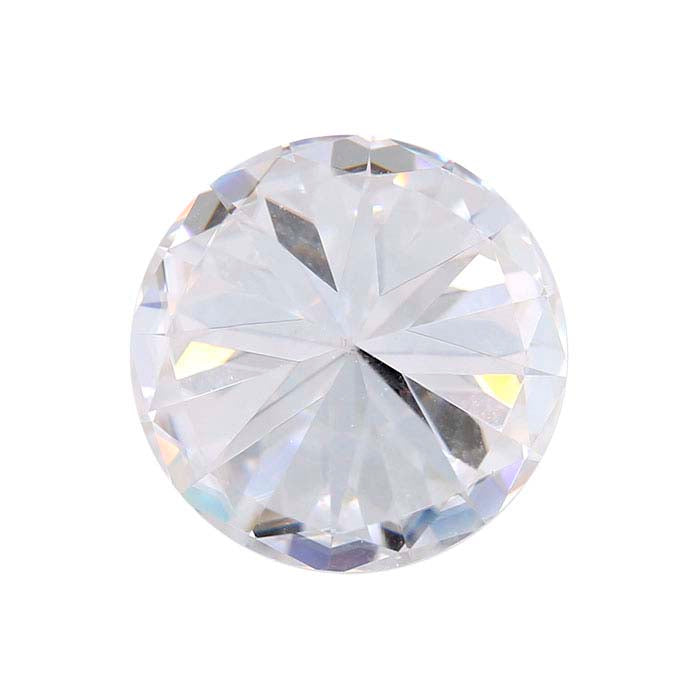 تشارلز آند كولفارد® فوريفر ون™ موسانيت ٥مم حجر كريم مقطوع بشكل دائري بنمط القلوب والسهام، عديم اللون