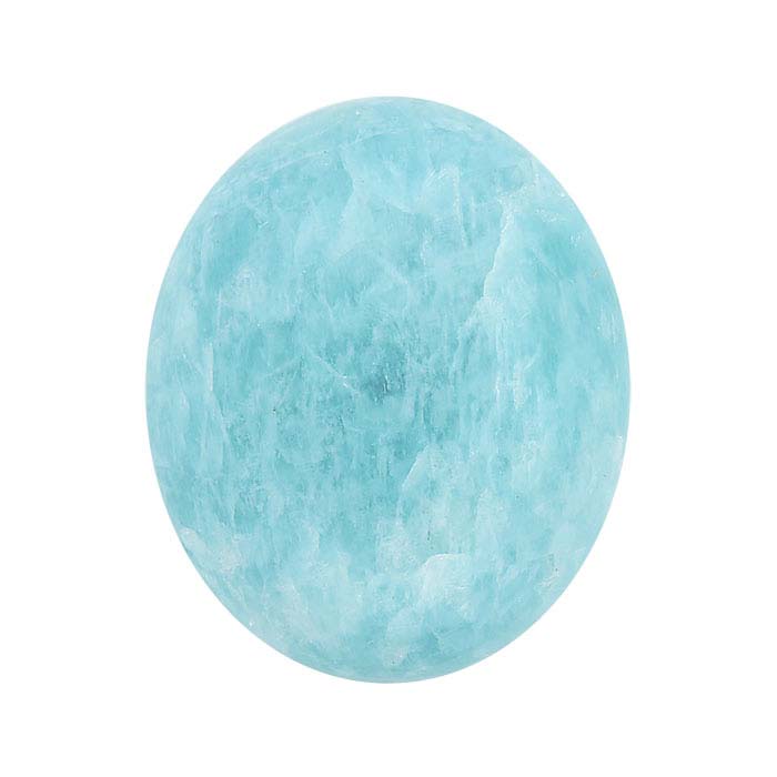 Blue Amazonite Oval Cabochons, A-Grade
