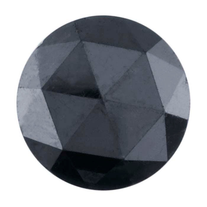Treated Black Diamond .06–.09-Ct. Round Rose-Cut