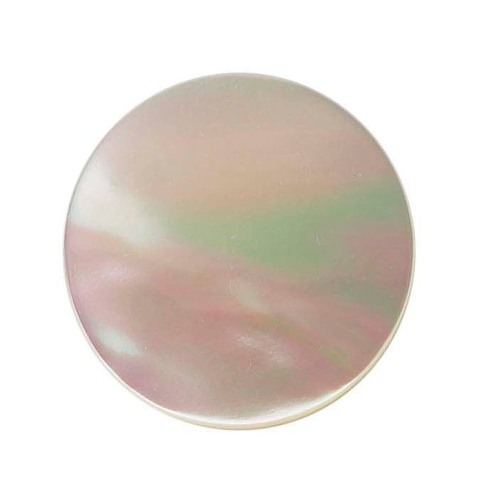 White Mother-of-Pearl 16mm Round Cabochon