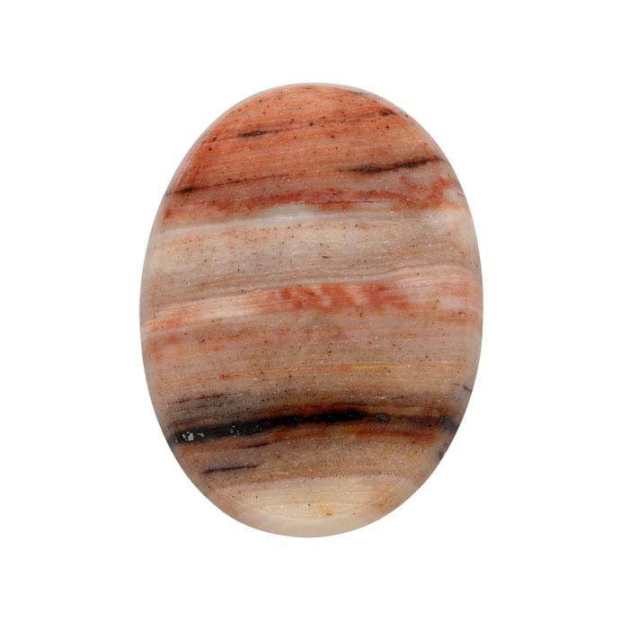 American Mined™ Oregon Red Jasper 12 x 10mm Oval Cabochon
