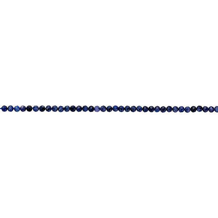Sapphire 4mm Faceted Round Bead