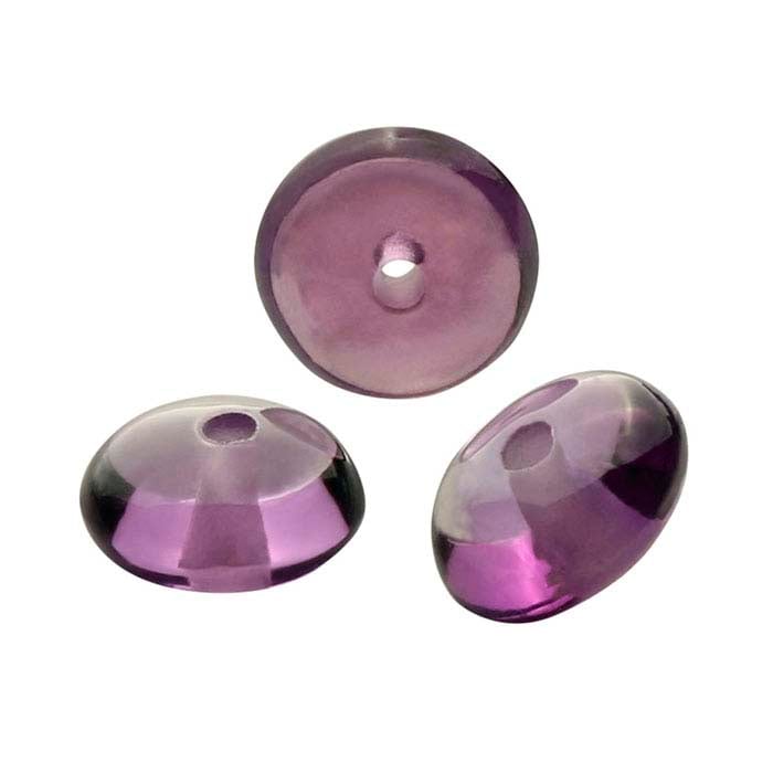 Amethyst Saucer Bead