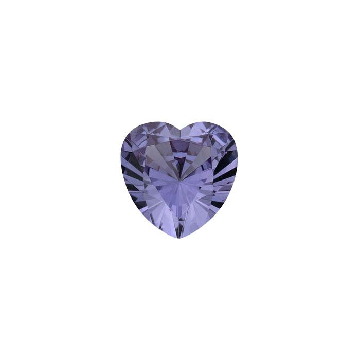 Simulated Alexandrite 4mm Heart Faceted Gemstone