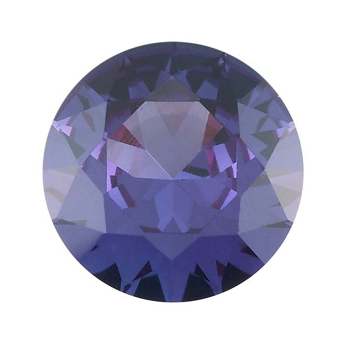 Simulated Alexandrite Round Faceted Gemstone