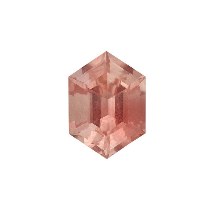 American Mined™ Oregon Schiller Sunstone™ Elongated Hexagon Faceted Gemstone