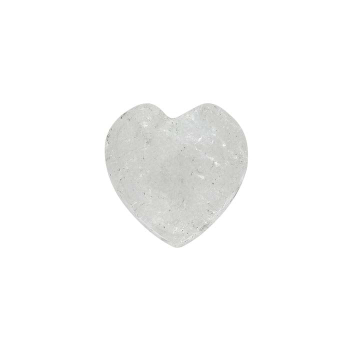 American Mined™ Arkansas Ice Quartz™ Heart Cabochon