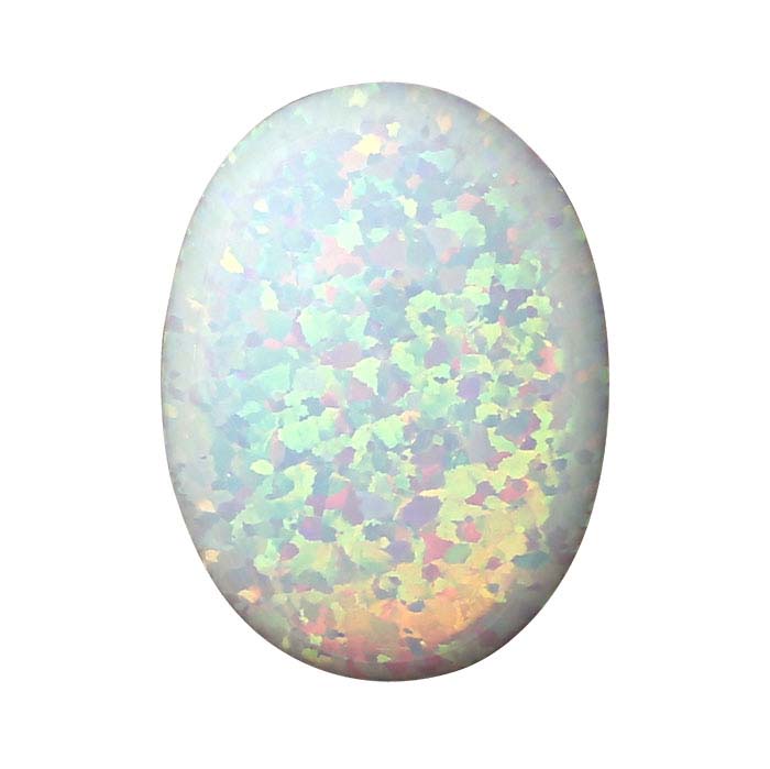 Kyocera White Opal Oval Cabochon