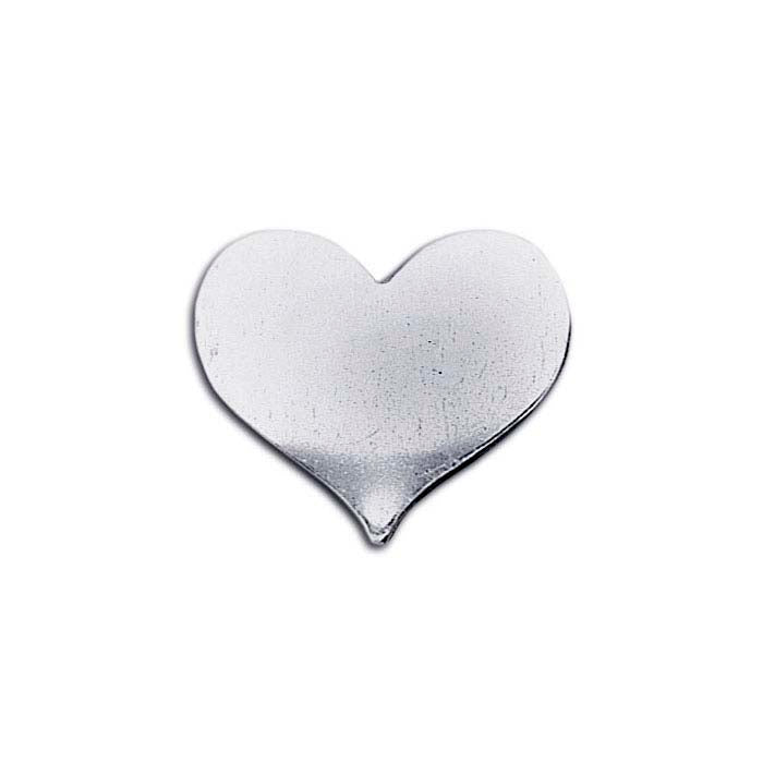 Sterlinghopea 23 x 26 mm sydänleimaus, 0,40 mm