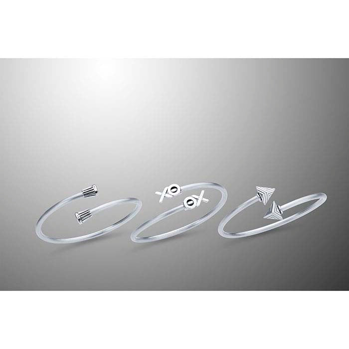 Sterling Silver Round Flex Tube Bracelet