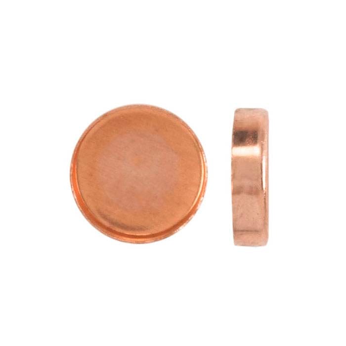 Copper Round Bezel Cup Setting