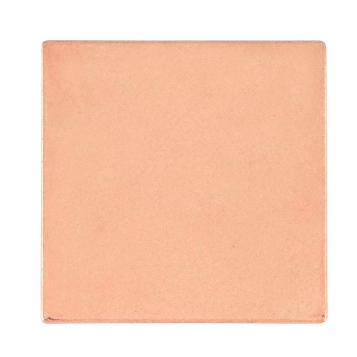 Annealed Copper Square Stamping, 0.64mm, Soft