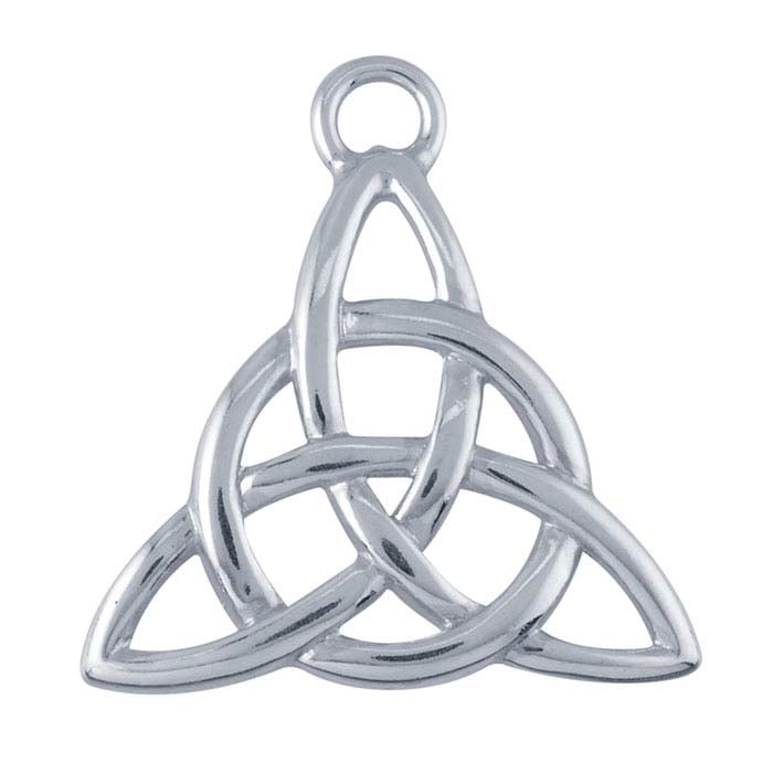 Sterling Silver Celtic Triangle Component